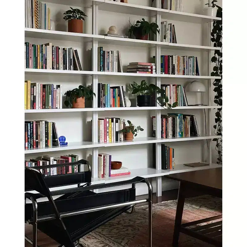 85 Theo 6 Tier Wood Wall Mount Ladder Bookshelf - Nathan James