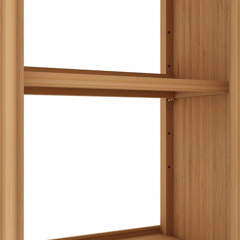 Meuble de rangement pour toilettes en bambou