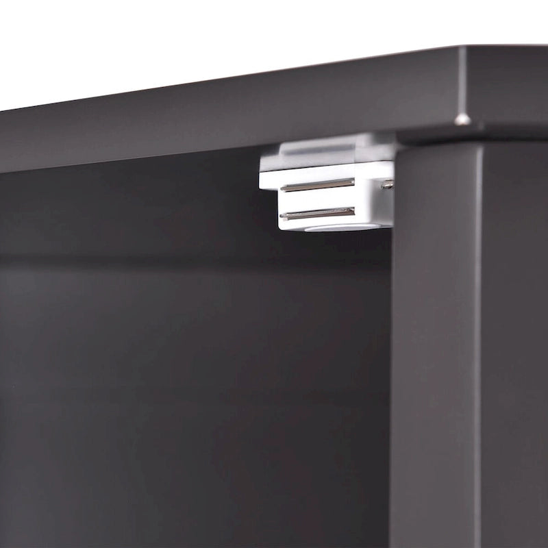 Meuble d'angle de salle de bain avec étagère réglable