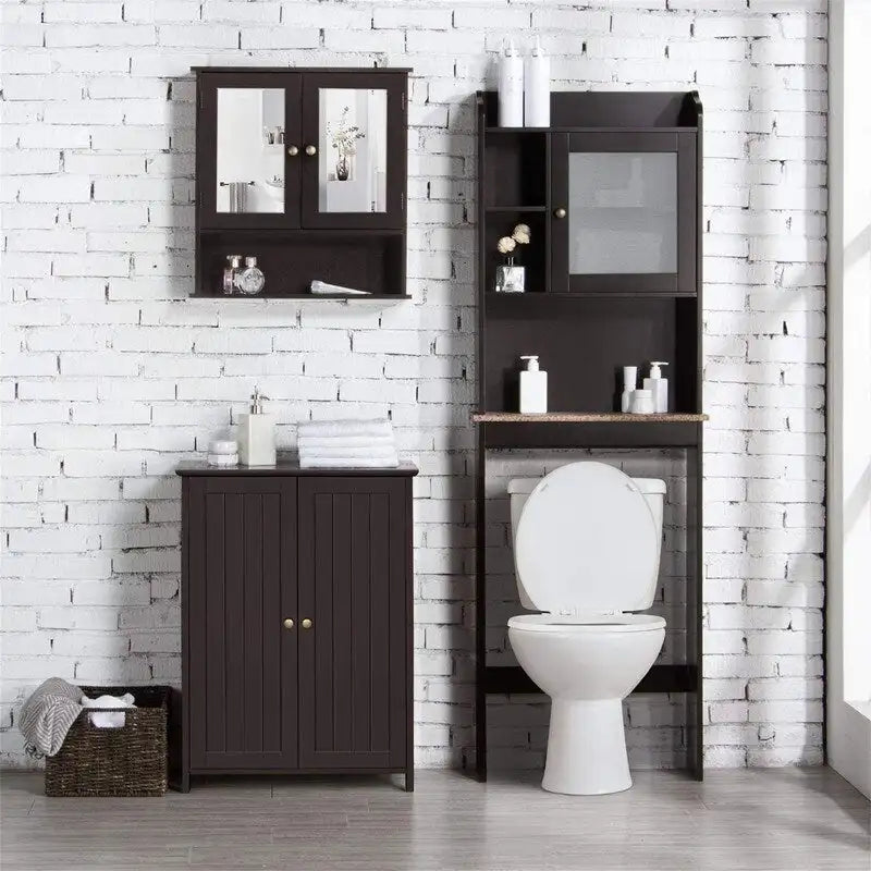 Meuble bas de salle de bain à double porte