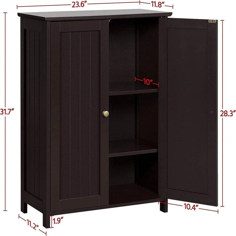 Meuble bas de salle de bain à double porte