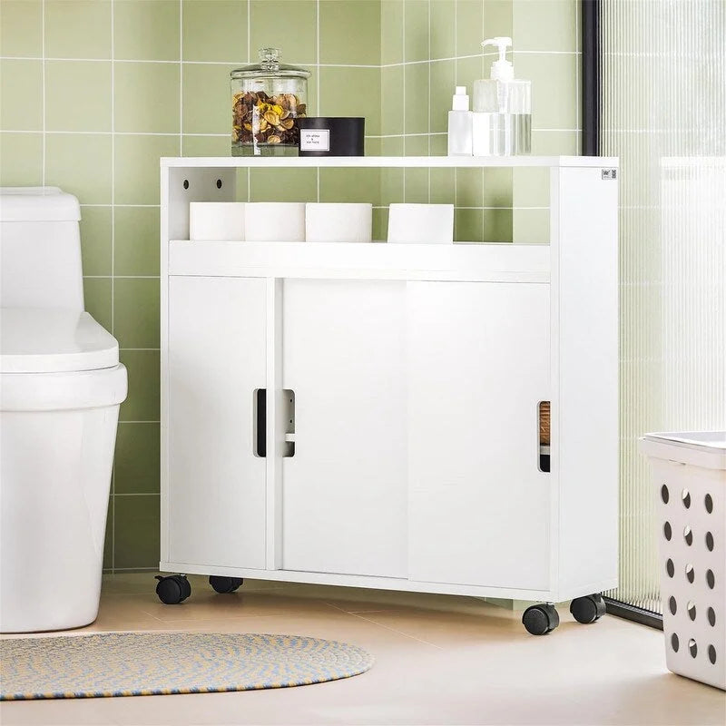 Nouveau porte-rouleau de papier toilette de salle de bain - 7.87P x 27.56L x 27.95H