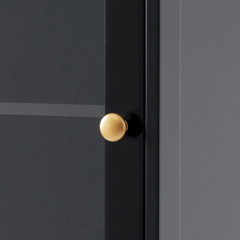 Armoire de salle de bain haute avec portes vitrées
