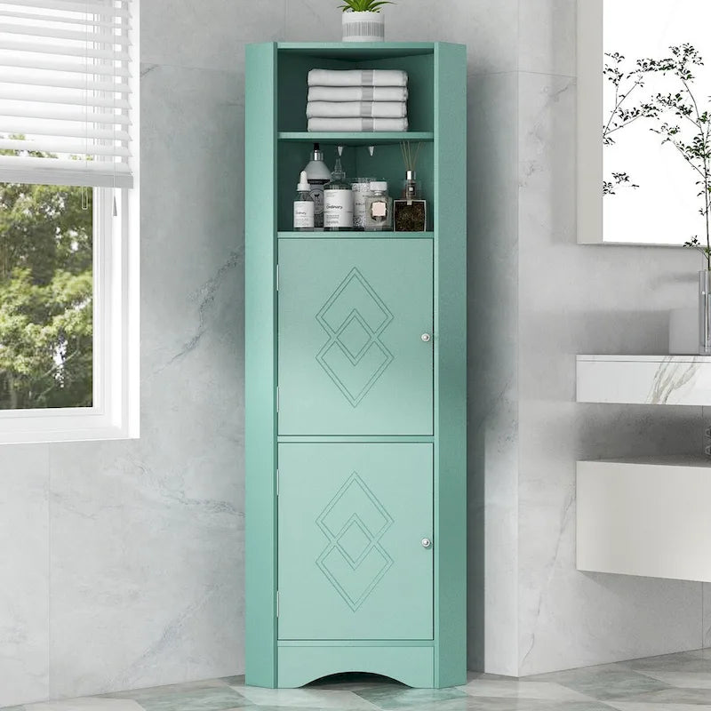 Armoire de rangement autoportante avec portes