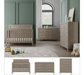 Child Craft Kieran Crib, Double Dresser and Chest Nursery Set, 3-Piece, Includes 4-in-1 Convertible Crib, Dresser and Chest