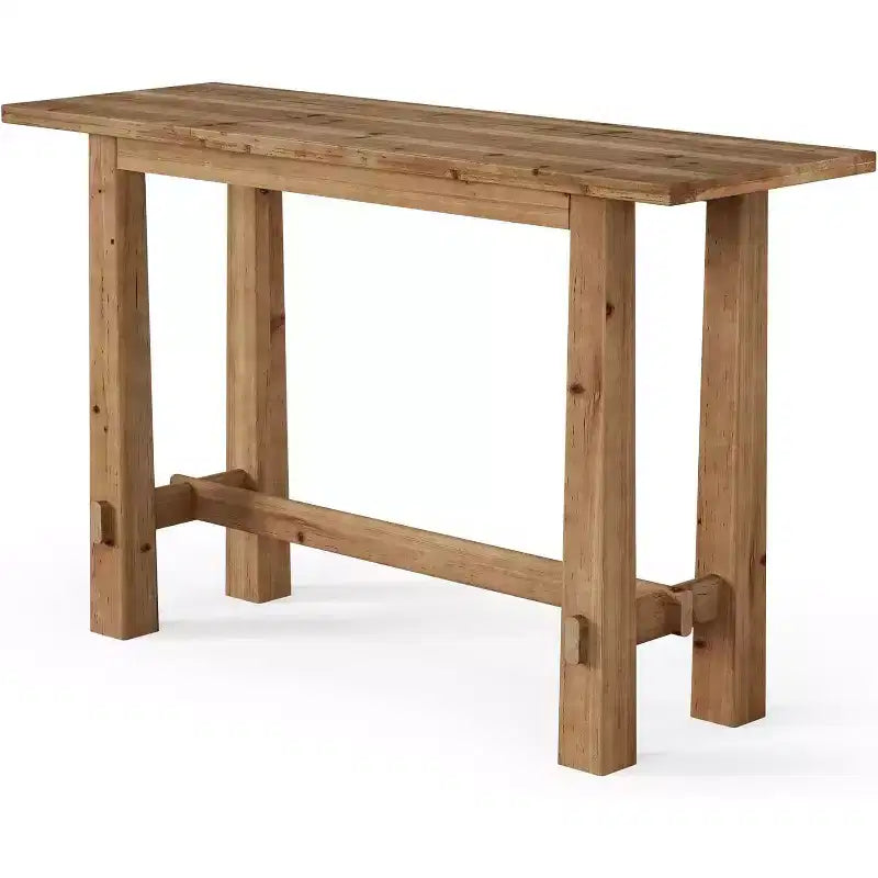 63-Inch Solid Wood Bar Height Pub Table for Kitchen, Caf¨¦ or Restaurant