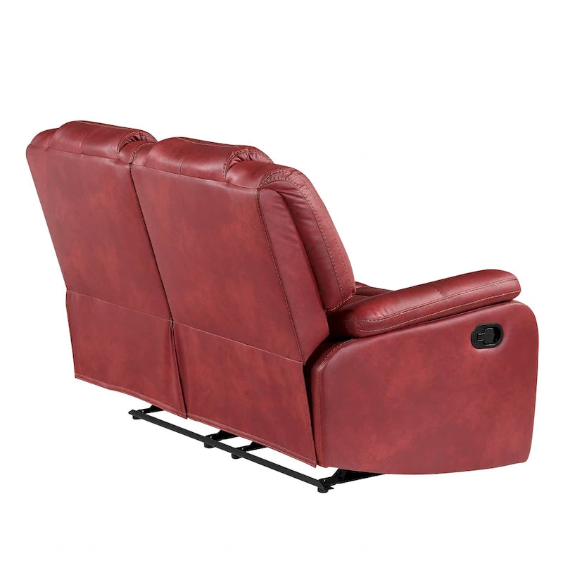Steve Silver Kameryn Faux Leather Manual Reclining Loveseat