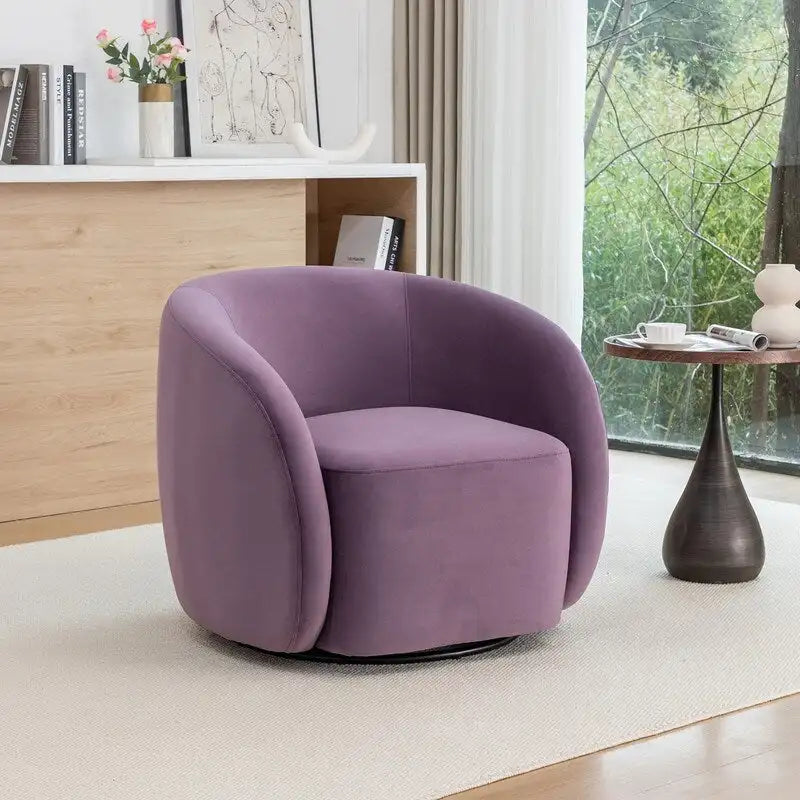 Modern Swivel Barrel Accent Chair