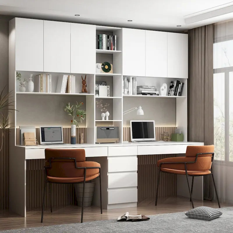 Work and Play Desk with Shelving - Ideal for Gamers and Professionals
