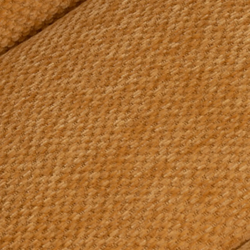 Yellow Trufted Chenille Fabric Swivel Accent Chair