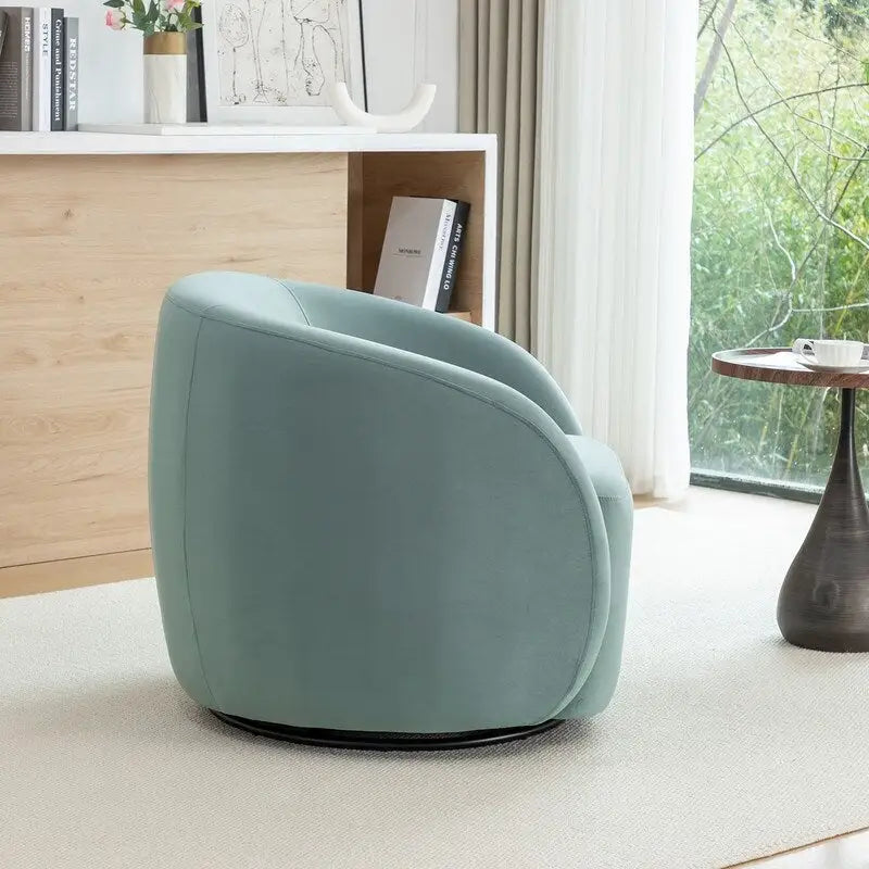 Modern Swivel Barrel Accent Chair