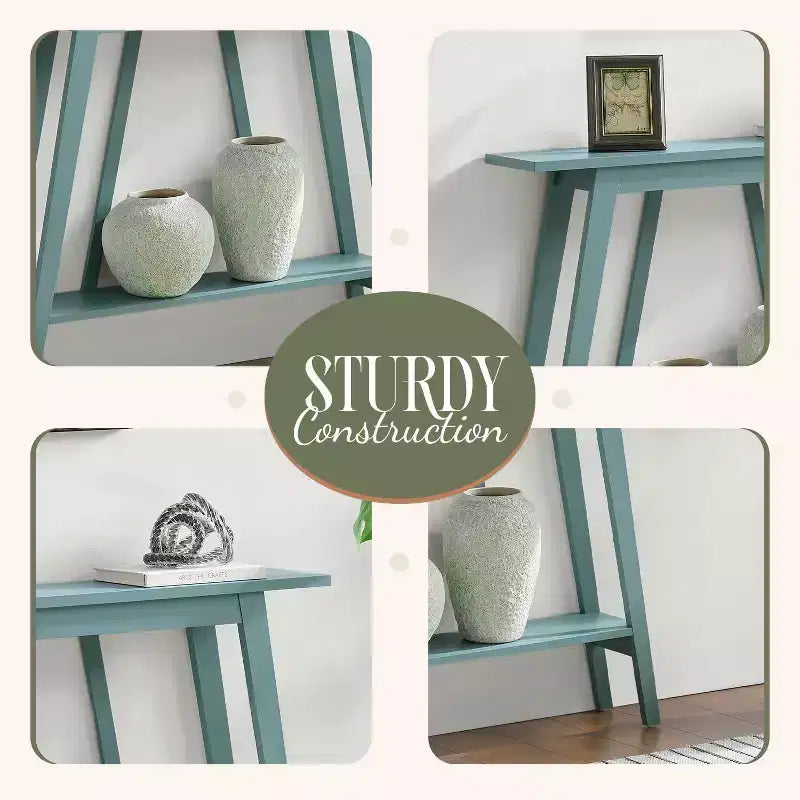 Kings Brand Furniture Console Table - Narrow Sofa Table with Storage Shelf for Hallway, Front Hall, Entryway, Living Room