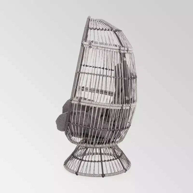 Pintan Wicker Swivel Egg Chair - Christopher Knight Home