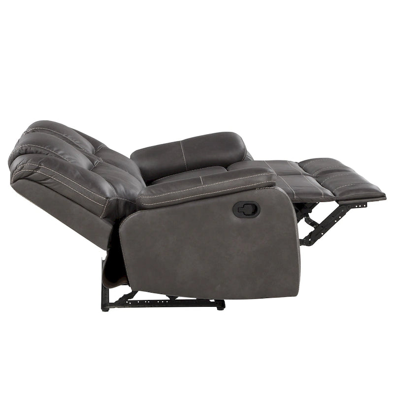 Steve Silver Kameryn Faux Leather Manual Reclining Loveseat
