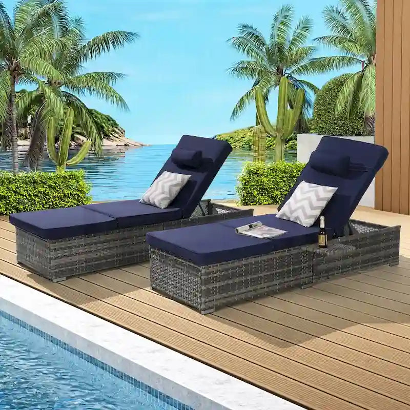 Outstanding Outdoor Chaise Lounge Chair Set for Relaxation and Leisure