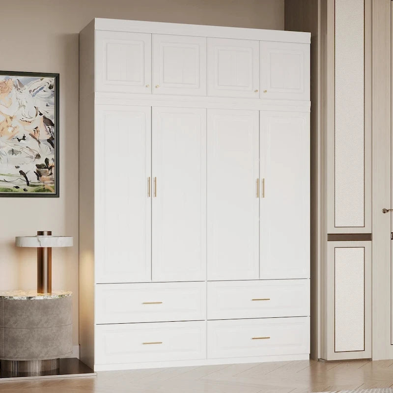 Closet Organizatin Armoires Wardrobes Hanging 4 Drawers Large Storage