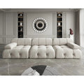 Velvet 3-seater Reversible Modular Sofa