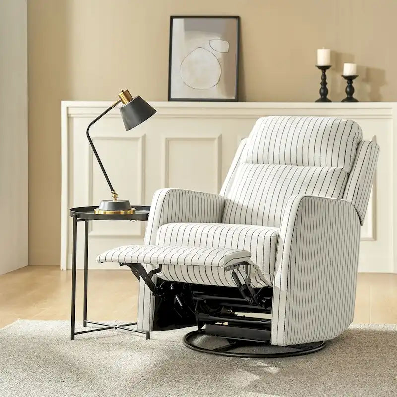 Diana Modern Polyester 360-degree Swivel Rocker Recliner by HULALA HOME