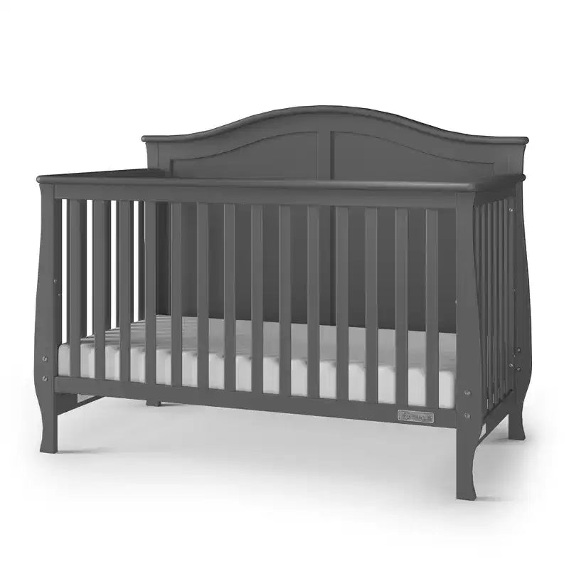 4-in-1 Convertible Crib, Converts to Day Bed, Toddler Bed and Full Size Bed, 3 Mattress Positions, Baby Safe Finish