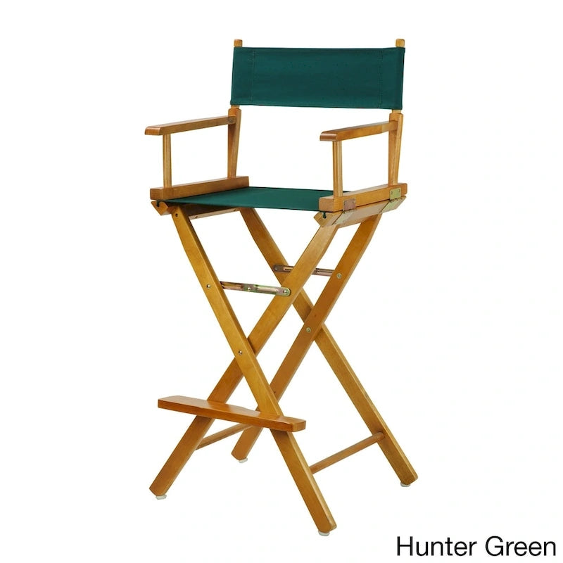 Honey Oak Frame 30-inch Directors Chair
