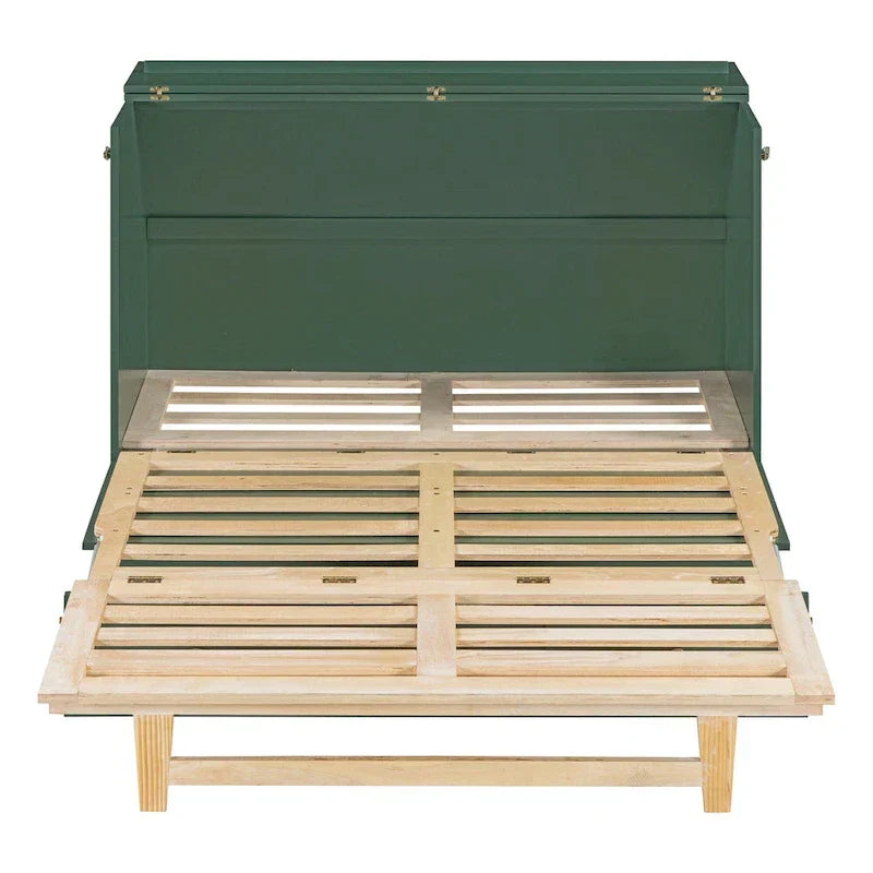 Nestfair Full Size Murphy Bed with Large Drawers