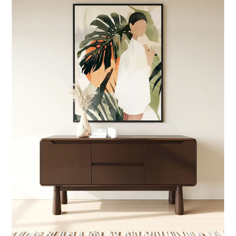 Modrest Rhea Modern Dark Acacia Buffet