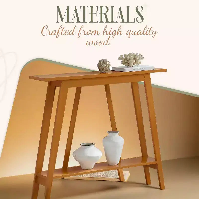 Kings Brand Furniture Console Table - Narrow Sofa Table with Storage Shelf for Hallway, Front Hall, Entryway, Living Room