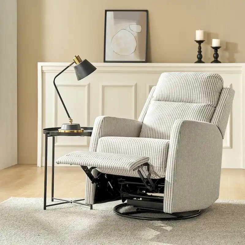 Diana Modern Polyester 360-degree Swivel Rocker Recliner by HULALA HOME