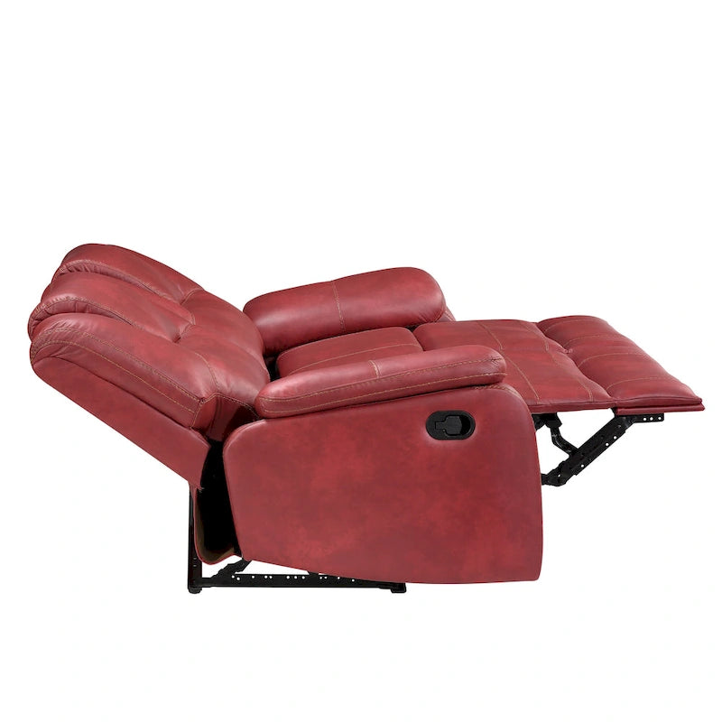 Steve Silver Kameryn Faux Leather Manual Reclining Loveseat