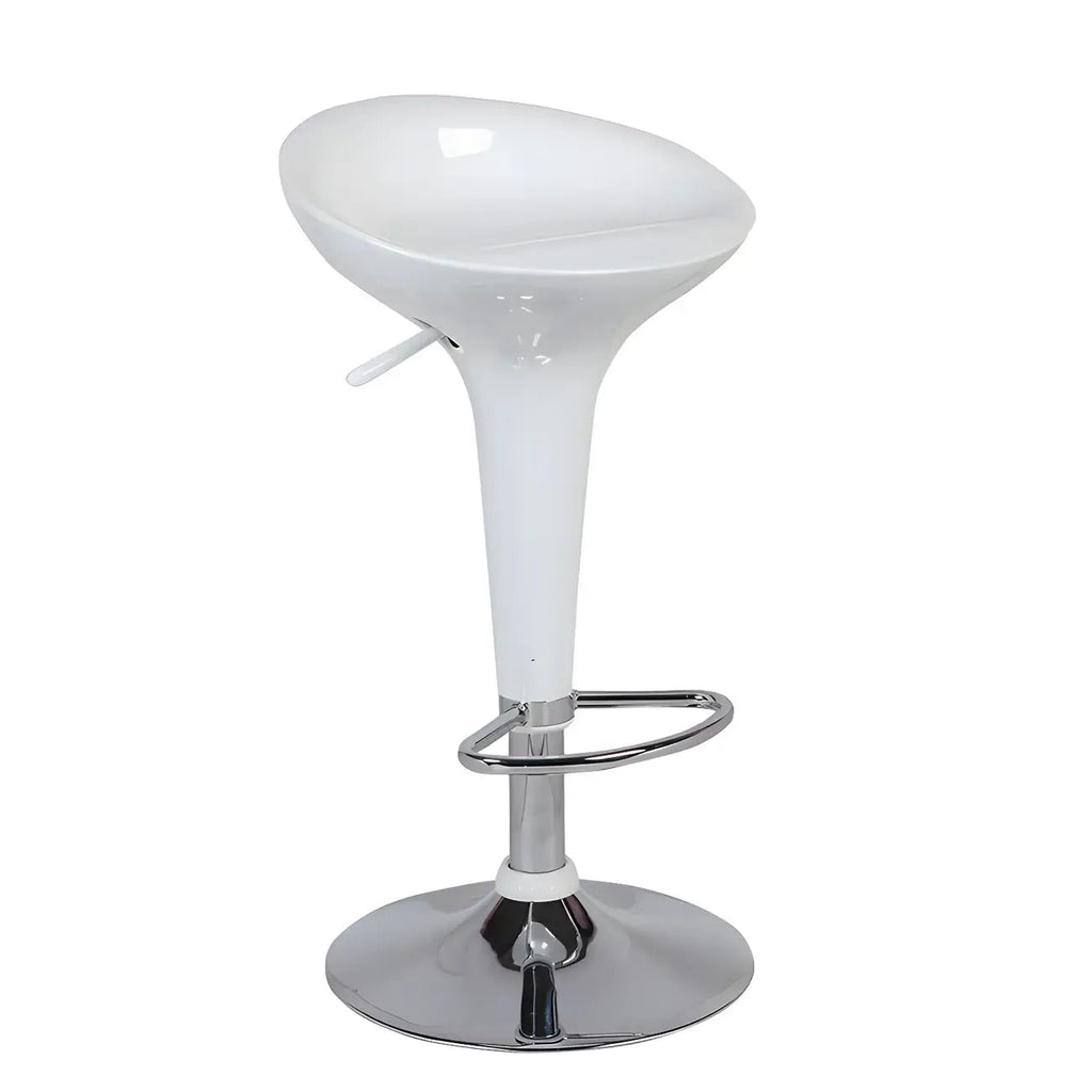 Plastic Chrome Swivel Bar Stool Height Adjustable