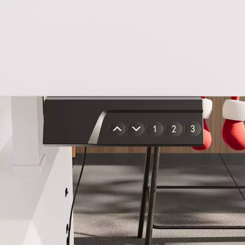 Hitow Modern 110W Lift Dining Table with 3 Memory Height,47Max Height,150LBS Load-Bearing,Intuitive Operate,Kitchen Island/Breakfast Bar
