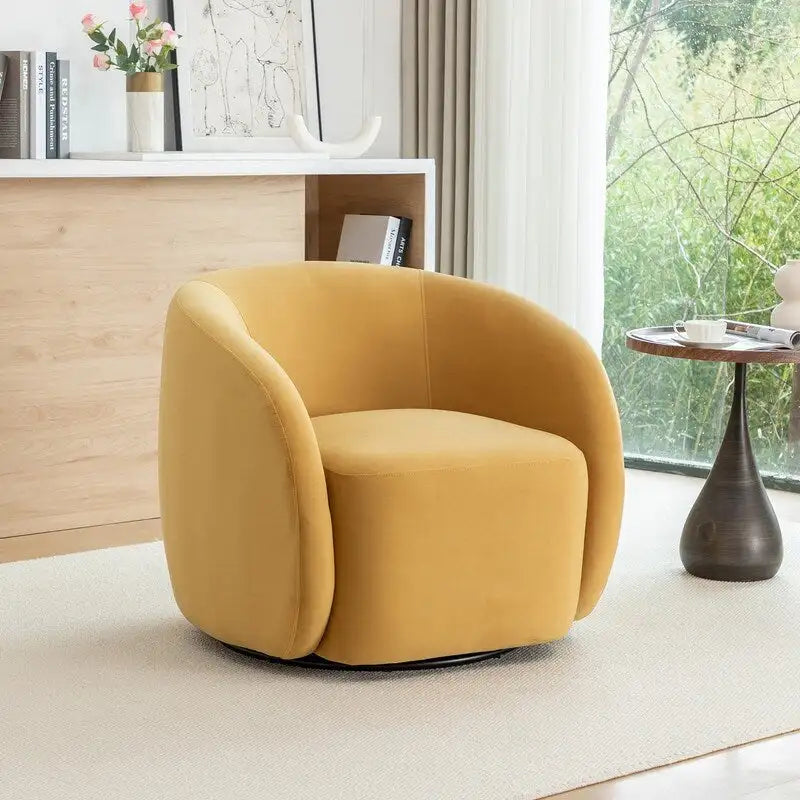Modern Swivel Barrel Accent Chair