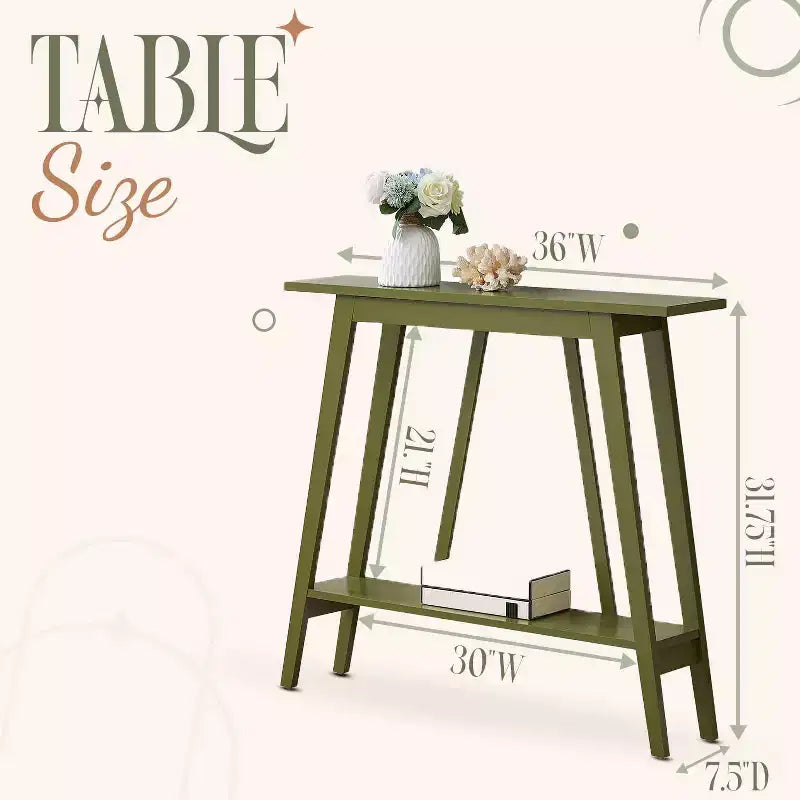 Kings Brand Furniture Console Table - Narrow Sofa Table with Storage Shelf for Hallway, Front Hall, Entryway, Living Room