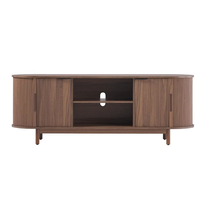 Middlebrook Modern Reeded 60-inch TV Stand with Rounded Edges