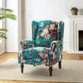 Gott Traditional Wingback Armchair with Solid Wood Legs by HULALA HOME