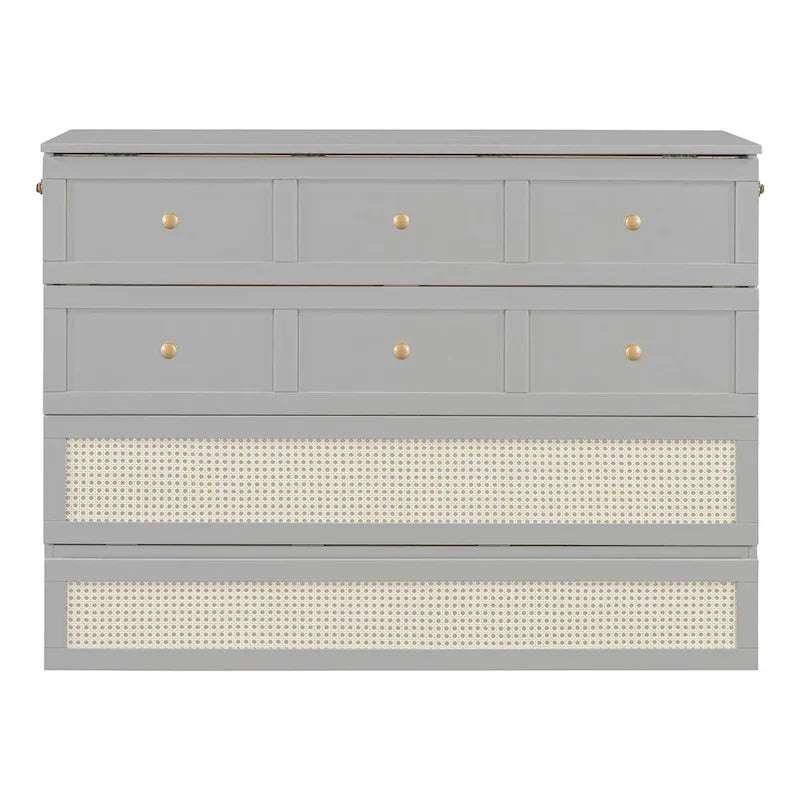 Nestfair Full Size Murphy Bed with Large Drawers