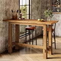 63-Inch Solid Wood Bar Height Pub Table for Kitchen, Caf¨¦ or Restaurant