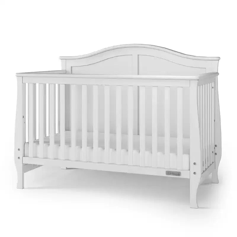 4-in-1 Convertible Crib, Converts to Day Bed, Toddler Bed and Full Size Bed, 3 Mattress Positions, Baby Safe Finish