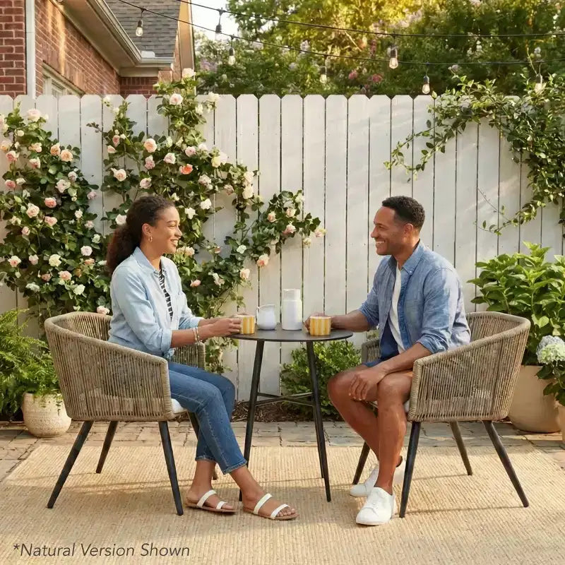 Best Choice Products Set of 2 Outdoor Patio Dining Chairs Woven Wicker Seating 250lb Capacity