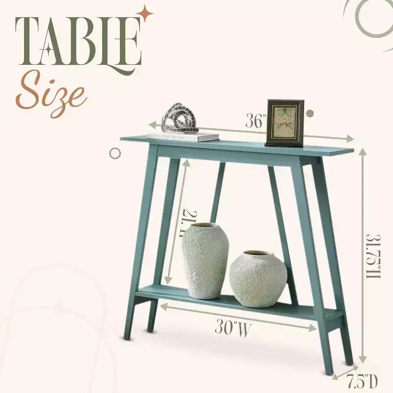 Kings Brand Furniture Console Table - Narrow Sofa Table with Storage Shelf for Hallway, Front Hall, Entryway, Living Room