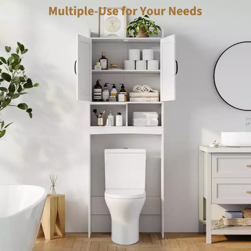 Over The Toilet Storage Cabinet,FreeStanding Bathroom Organizers for Bathroom,Restroom,Laundry