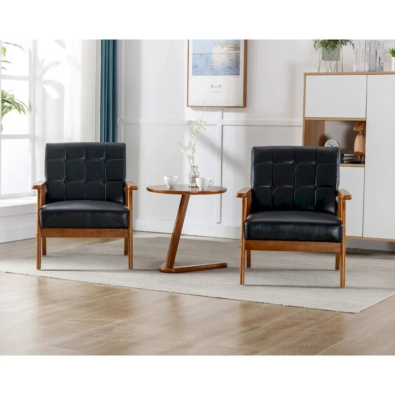 Accent Chairs Set of 2 with Side Table Arm Chair for Living Room Bedroom Office - 30.71H*25.39W *27.95D