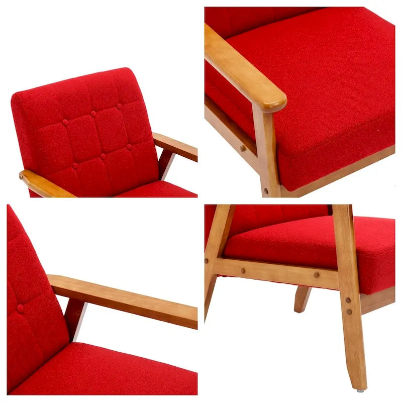 Accent Chairs Set of 2 with Side Table Arm Chair for Living Room Bedroom Office - 30.71H*25.39W *27.95D