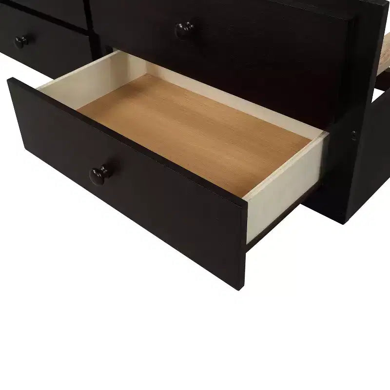 Twin Bunk Bed with Ladder, Safety Rail, Twin Trundle Bed with 3 Drawers for Teens Bedroom, Guest Room Furniture