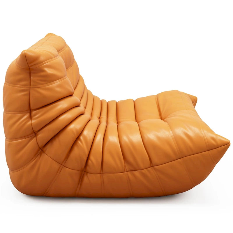 Furgle Microfiber Leather Sofa Ergonomic Design Lazy Sofa Floor Sofa