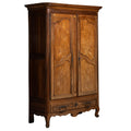 Antique French Renaissance Revival Walnut Armoire,  Circa 1840