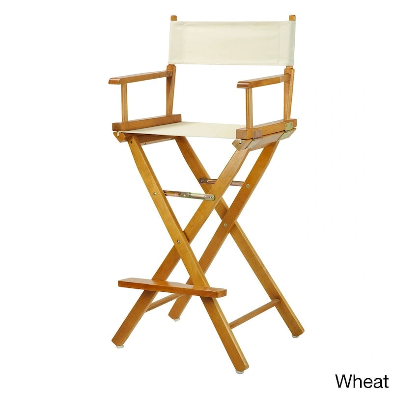 Honey Oak Frame 30-inch Directors Chair