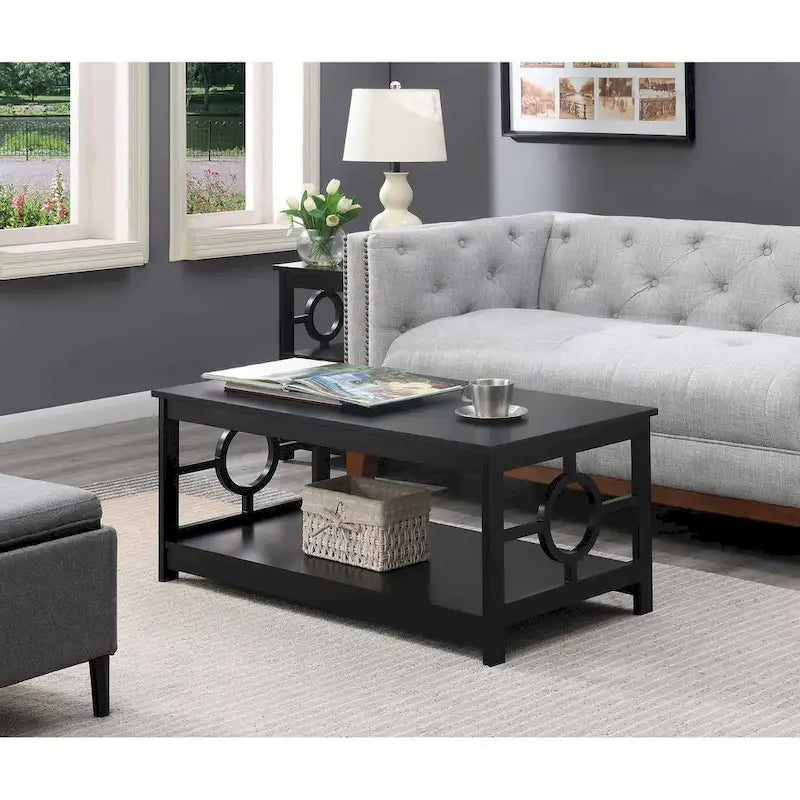 Ring Coffee Table with Shelf