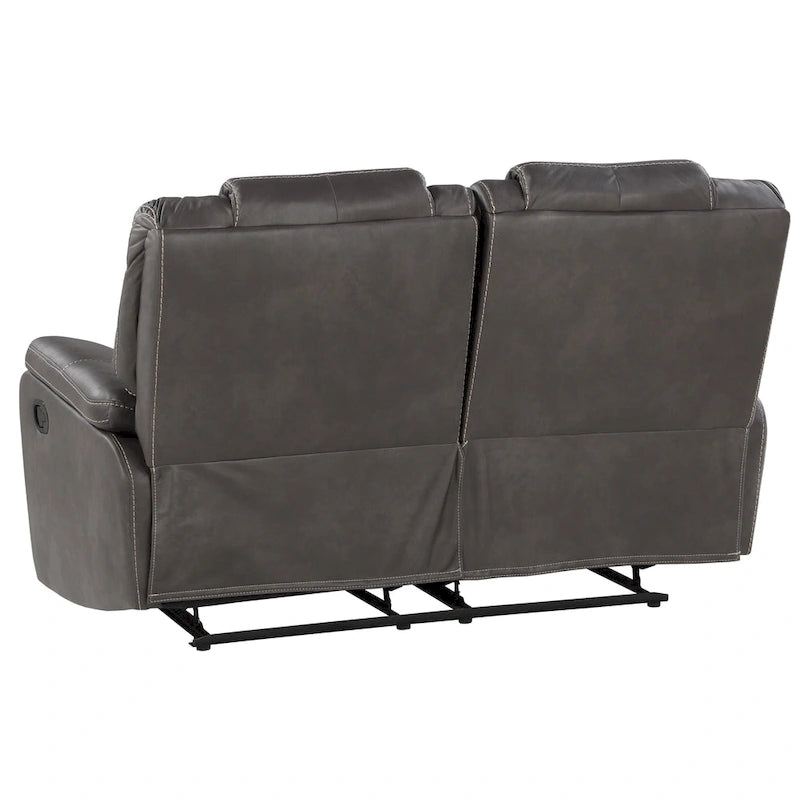 Steve Silver Kameryn Faux Leather Manual Reclining Loveseat