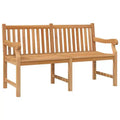 vidaXL Garden Bench Solid Teak Wood Outdoor Seating Terrace Furniture
